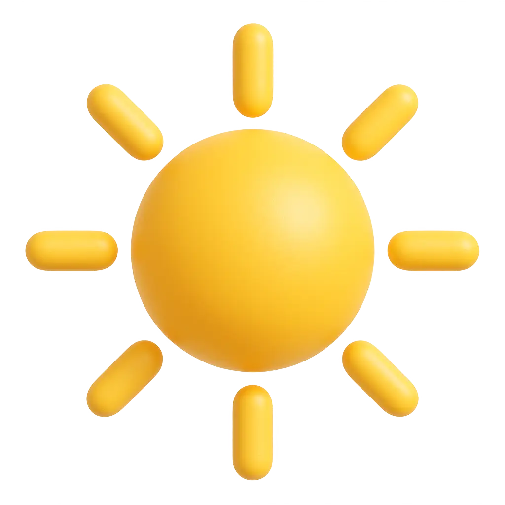Image of a 3D sun